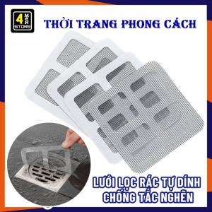 SET 10 Miếng Lưới Lọc Rác Tự Dính Chống Tắc Nghẽn Cống Ngăn Con Trùng Tiện Lợi - Miếng Dán Chặn Rác Bồn Rửa Lưới Lọc Thông Minh Dùng Cho Nhà Tắm Nhà Vệ Sinh Tiện Dụng