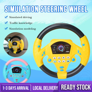 Music Car Steering Wheel Toy Early Educational Intelligent for Kids  Baby Steering Toys Driving Simulator Stereng Mainan Budak Stereng Kereta Pretend Driving