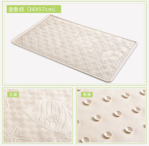 High-End Hotel Grade Rubber Mat Non-Slip Bath Room Shower Curtain Floor Mat Bathroom Mat Drainage Hole Design for Commercial Use