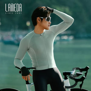 LAMEDA New Professional Cycling Jersey Long Sleeves Men Spring Summer UPF50+ Sun Protection High Elastic Breathable With Pockets Bicycle Top Clothing MTB Road Bike Apparel