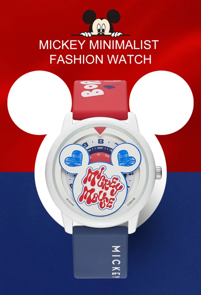 その他 Disney Store Mickey Mouse Watch Disney Mickey Mouse Graffiti Watch Women Men Fashion Waterproof