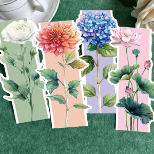 30pcs Flower Bookmarks Reading Page Markings Reading Book Markings Plant Flower DIY Decoration Students Labels﻿