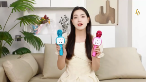 Microphone for Kids Voice Changing Karaoke Micorphones Boys Girls Gifts for Kids Party Singing Microphone