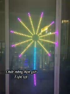 Đèn Led Pháo Hoa Chỉnh APP Trang Trí Giáng Sinh Lễ Tết Cực ĐẹpCảm Biến Theo Nhạc Kèm 16 Triệu Màu (JA SHOP)