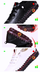 Comfortable Soft Bottom Genuine Leather Slip-On Shoes for Women Casual Style Spring Autumn Season Ru