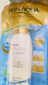 Sữa chống nắng dưỡng da trắng mịn Sunplay Skin Aqua Spf 50+ Pa ++++ 55G (chai)