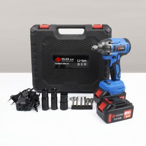 COD HUJIA Cordless Impact Wrench 88VF 350N.M Brushless mesin bor/  Bolak Balik Mesin Buka Baut Driver /88v 2batterai /Charger Mata Koper/Untuk Ban Sepeda Motor Dan Mobil Kayu/Beton/tembok/jld