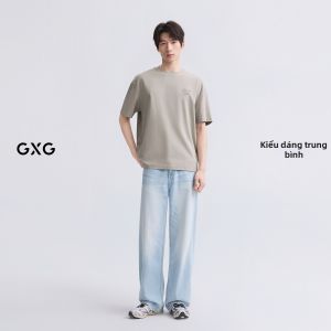 GXG | Áo Thun cổ Tròn Tay Ngắn có Thiết Kế In Sau Lưng