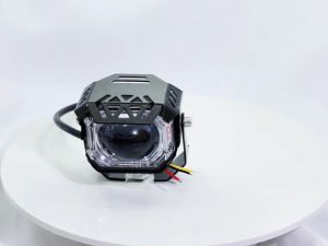 New 3 color V7 Laser Gun Dual Color Motorcycle Mini Driving Light 30W Hi/Lo Waterproof Spotlight MDL
