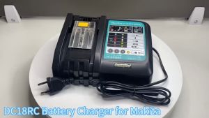 Makita อุปกรณ์ชาร์จแบตเตอรี่ 18V 8ah พร้อมที่ชาร์จ LED Li-ion แบบเปลี่ยน LXT BL1860B BL1860 BL1850 3A