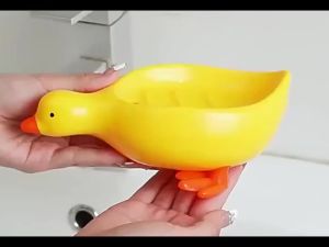 Khay Đựng Xà Phòng Hình Vịt Dễ Thương Tự Thoát Nước Bằng Nhựa Sáng Tạo Trang Trí Phòng Tắm Vật Dụng Sắp Xếp Cho Bồn Rửa Mặt Quà Tặng Độc Đáo
