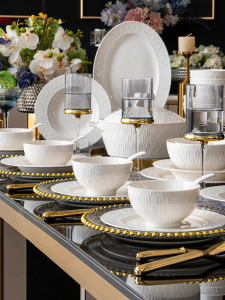 mornenjoy | High Aesthetics Ceramic Tableware Set Home Use Gift Moving Into New House