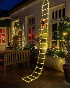 Ladder Climbing Lights Christmas Led Ladder Lights Christmas Day Outdoor Patio Garden Decoration Santa Ladder Climbing Lights