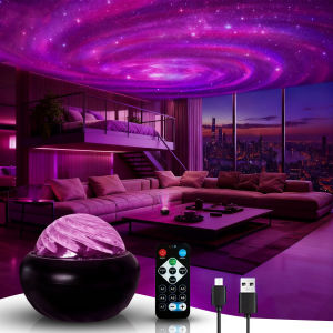 Galaxy starry sky LED projector USB nightlight bedroom party Christmas wedding atmosphere decorative lights.