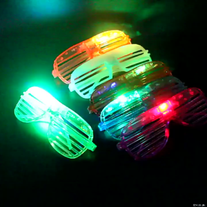 🎄 LED GLASSES Light Up Glow Glasses Christmas New Year Party Neon Rave Festival Gift Party Supplies