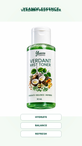 TOP SELLING Ysanoe Essence Verdant Mist Toner 50ml Organic Skin Toner Moisturizing Brightening Facial Essence Pore Refining Oil Control Acne Care Gentle Hydration Daily Face Skincare Pimple Remover Acne Remover Dark Spot Remover Effective Pour Minimizer