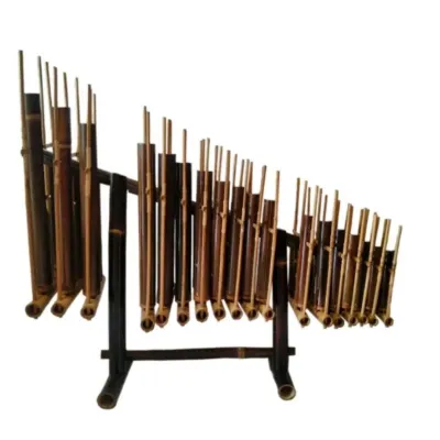 Angklung bambu 2 oktaf 18 nada angklung alat musik tradisional