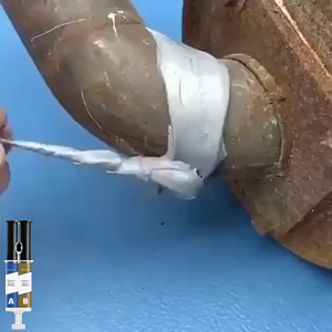 25g+25g Lem Pengecoran Tahan Suhu Ekstrem Lem AB Epoxy Penambal Besi Cocok Untuk Berbagai Kondisi Suhu Ekstrem