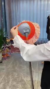 MLADEN Round Cleaning Mop Rotatable Sunflower Household Removable High-rise Cleaning Supplies Round Cleaning Mop with Extension Pole for Wall Ceiling