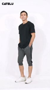 CATELU Celana Joger 3/4 Abu Tua - Jogger Pants Reno