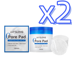 简素净 | Jaysuing Hyaluronic Acid Cotton Pads Gentle Exfoliate Unclog Pores Reduce Acne Pimples Daily Skincare Use Face Clean Cotton Pads