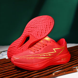 Lightweight Breathing Soft Bottom Red Student Sports Shoes