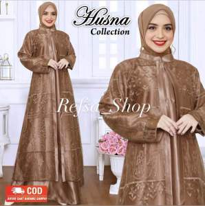 Gamis Cristal Burkat| Gamis Pesta Wanita Muslim| Gamis Maxmara Silk Premium| Baju Wanita Muslim