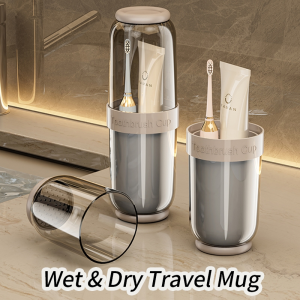 Toothbrush Travel Case Toothbrush 4 Cup Holder Dustproof Case Portable Toothbrush Storage Travel Case Storage Organizer