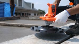 Pumpkin เครื่องขัดหน้าปูนฉาบ 15 นิ้ว รุ่น J-WC380 (44534) ขดลวดทองแดงแท้ พร้อมฉนวนป้องกันความร้อน เสื้อมอเตอร์ผลิตจากอลูมิเนียมและพลาสติก เกรด PA ปรับความเร็วได้ 6 ระดับ