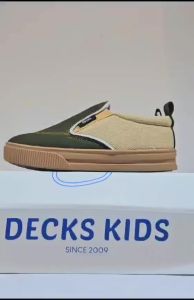 DECKS KIDS SEPATU ANAK SLIP ON LAKI LAKI & PEREMPUAN MEDLEY ARMY MOCCA