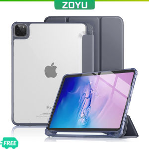 ZOYU เคสไอแพด ฝาหลังใสแบบด้าน ฝาครอบป้องกันการบิดงอ for iPad 2022 M2 Pro 11 กันงอ iPad 7 8 9 gen 2021 mini 6 เคส ipad gen 5 6 ใส่ปากกา Case พร้อมที่ดินสอ Slim Protective Smart Cover Stand Modes ดินสอ, ปากกา ถูกสร้างขึ้นโดย ZOYU เพื่อให้คุณสามารถดูแลและพิมพ์ iPad ของคุณได้อย่างสะดวกและปลอดภัย ทั้งใน