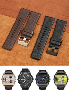 Suitable for Police Watch Accessories Pl.14698 13806 Large Dial Cow Leather Watch Strap 24 26 28 30mm