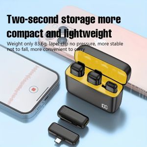 【สินค้าคงคลังพร้อมแล้ว】🚚Gratis Ongkir + ปลาค็อด🚚K6ใหม่ไมโครโฟนไร้สายลาวาเลียร์แบบพกพาไมค์ขนาดเล็กเครื่องบันทึกวิดีโอเสียงถ่ายทอดสดโทรศัพท์เล่นเกมไมค์สำหรับ iPhone Android