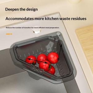 EELHOE | »Kitchen Sink Corner Drain Strainer Basket No Deformation Durable Plastic Fast Draining for Long Term Kitchen Sink Use