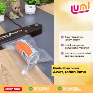 VACUM SEALER/ VACUUM SEALER FRESH/ VAKUM SEALER MAKANAN FOOD DUA TOMBOL/ ALAT PRESS PLASTIK KEMASAN