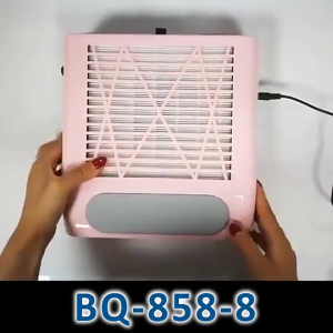 80W Nail Dust Collector Nail Vacuum Cleaner For Nail Salon Strong Suction Nail Dust Extractor Reusable Filter Hand Rest Pad