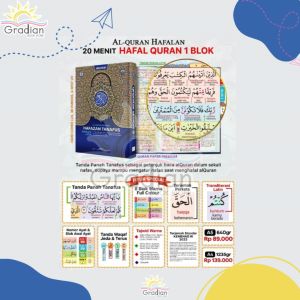 Al Quran Hafalan Hafazan Perkata Latin | 8 Blok Ukuran A4 | Quran Besar