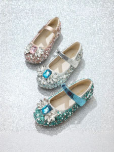 Belle | Sparkling Princess Style Girl Leather Shoes