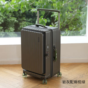 Large Capacity Womens Luggage Side Opening Cover Five Wheels Expanding Anti-explosion Carry on Suitcase Fashion Trend 2025