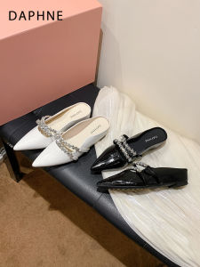 Daphne | Crystals Pointed-toe Mules