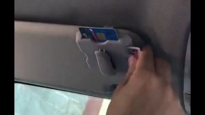 Holder Kartu Jepit Tempat Kartu ETOLL E-Toll E-Money Kacamata ATM Card Mobil