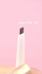 PINKFLASH 1mm Micro Fine Eyebrow Pencil Ujung Datar Smooth Tahan air Tahan lama Soft Spoolie Brush
