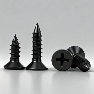 304 Stainless Steel Black Phillips Flat Head Self Tapping Screws ISO7050 DIN7982 Countersunk Wood Screw Blackened M2.9 M3.5 M4.2