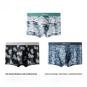 Miiow | Mens Cotton Underwear Pure Cotton Antimicrobial Briefs Comfortable No Tagging Breathable Summer Shorts Sporty Style Mid Waist