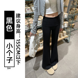 Quần Lulu Màu Đen Cạp Chun Thường Ngày Cho Nữ Mùa Thu 2025 Quần Thể Thao Cạp Nhỏ Mới Quần Yoga Quần Nỉ Rộng Rãi