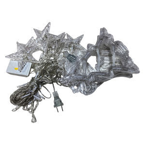 【Fast delivery】 IP54 Waterproof LED Curtain String Lights for Christmas Home Decor Twinkle Festive Fairy Lights