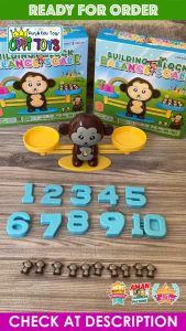 Mainan Edukasi Building Block Balance Scale - Mainan Belajar Berhitung Sambil Bermain SS 1562 - Mainan Edukasi Angka
