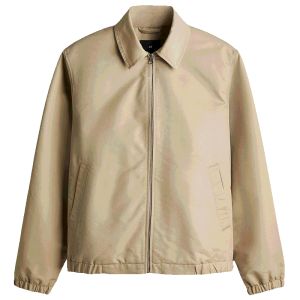 Mens Loose Fit Denim Jacket HM 2025 Autumn New Style Zipper Placket Fashionable Collar Coat Standard Size Regular Length