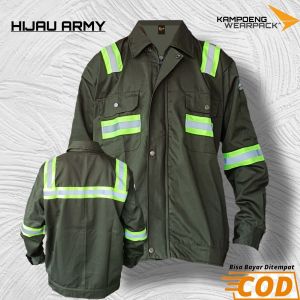 Baju Kerja Proyek / Wearpack Safty First / APD K3 | Wearpqck Atasan Semi Jaket
