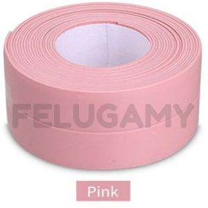 Tape Perekat Anti Air Jamur Minyak PVC Lakban Strip Isolasi Wastafel High Quality Murah Warna Hitam Pink Putih Hjau Coklat Abu